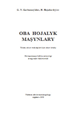 Oba hojalyk maşynlary